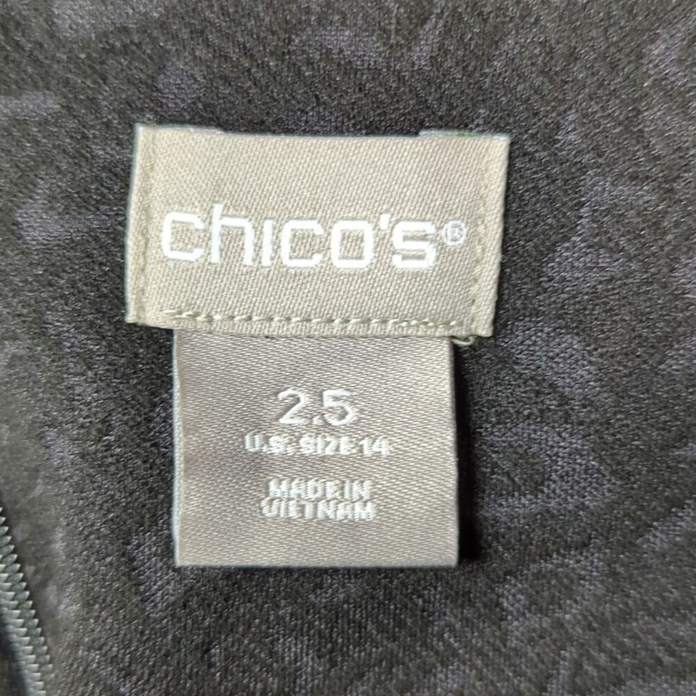Chico's NWT Ponte Jacquard Sheath Dress - Picture 8 of 11